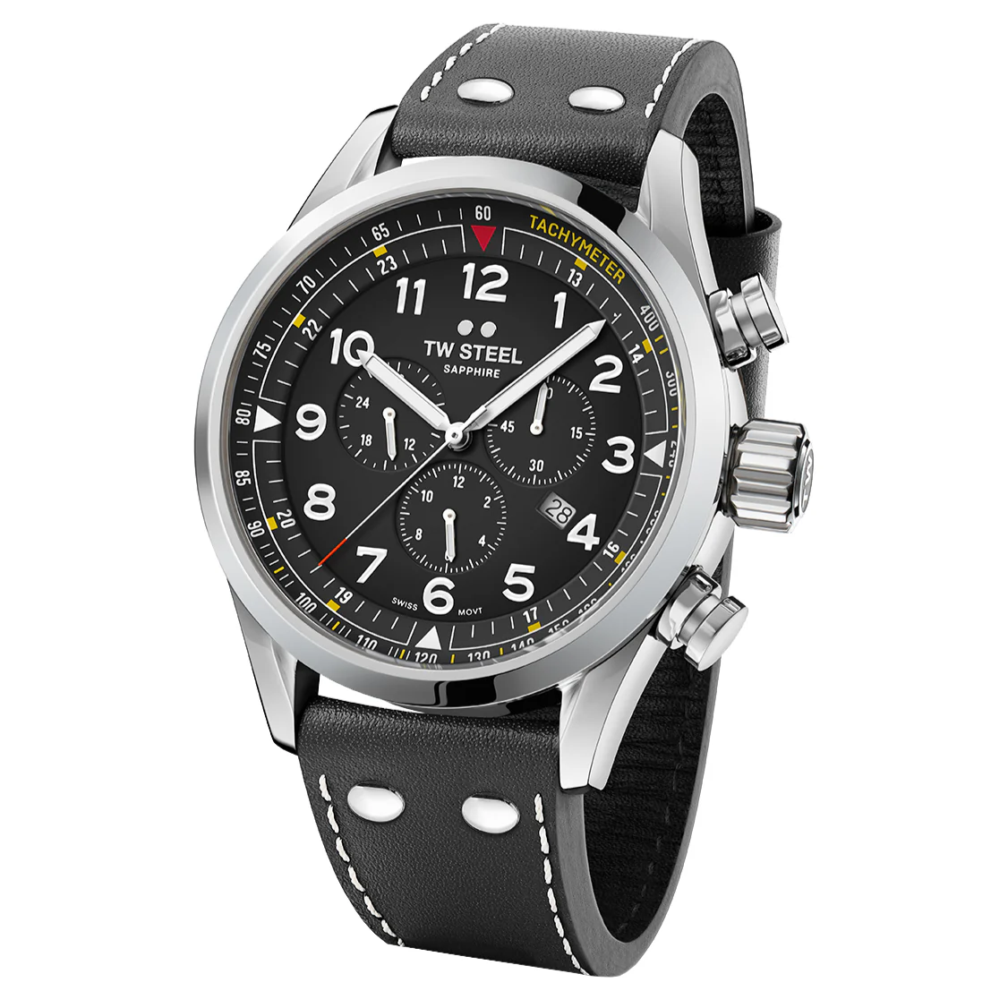 TW Steel Men's Black Swiss Volante Watch - Image 3