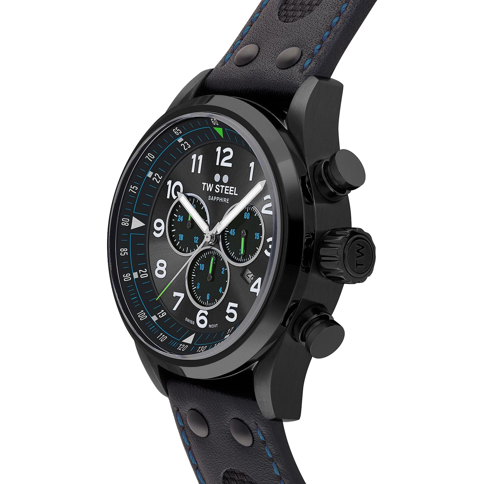 TW Steel Men's Black Swiss Volante Watch - Image 2