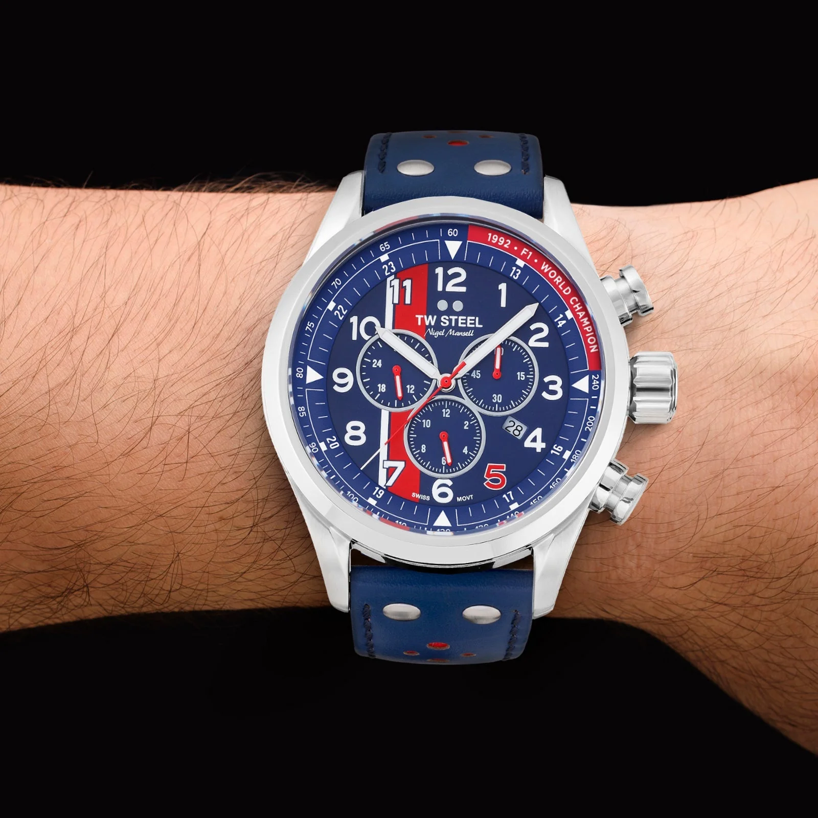 TW Steel Men's Blue Swiss Volante Watch - Image 5