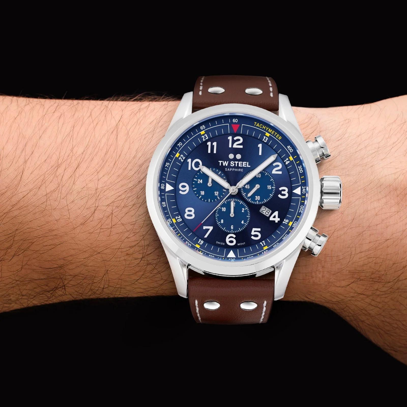 TW Steel Men's Brown Swiss Volante Watch - Image 5