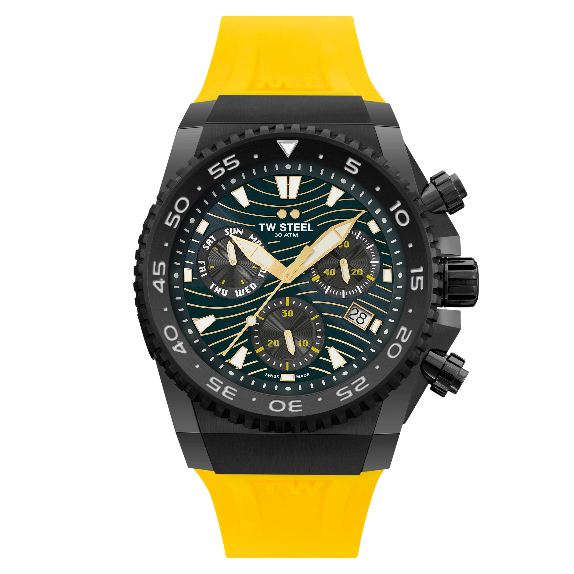 TW Steel Men's Yellow Ace Genesis Watch