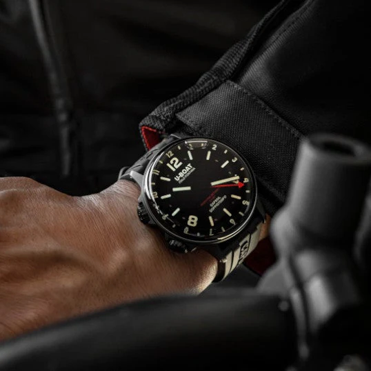 U-Boat Men's Black Capsoil Doppiotempo GMT Watch - Image 2