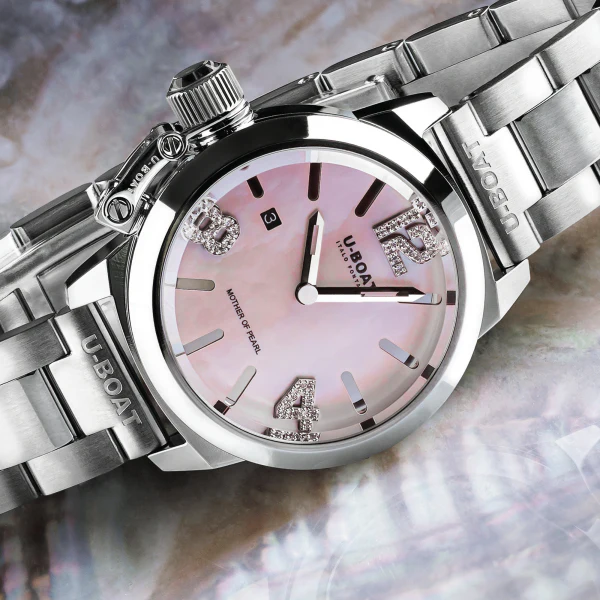 U-Boat Classico 30 Pink Mother Of Pearl Ladies Watch - Image 3