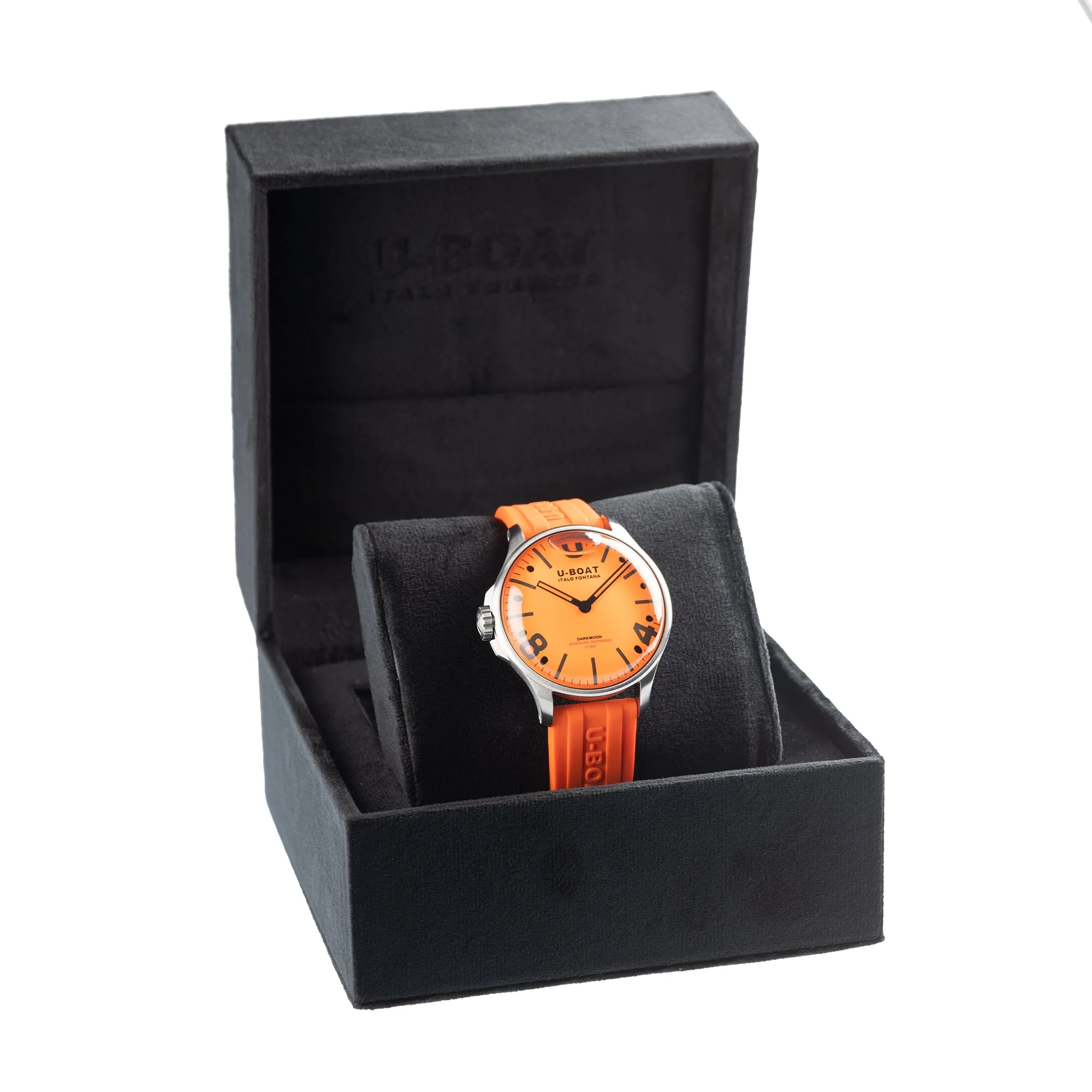 U-Boat 8965 Men's Darkmoon 44mm Orange SS Watch - Image 3
