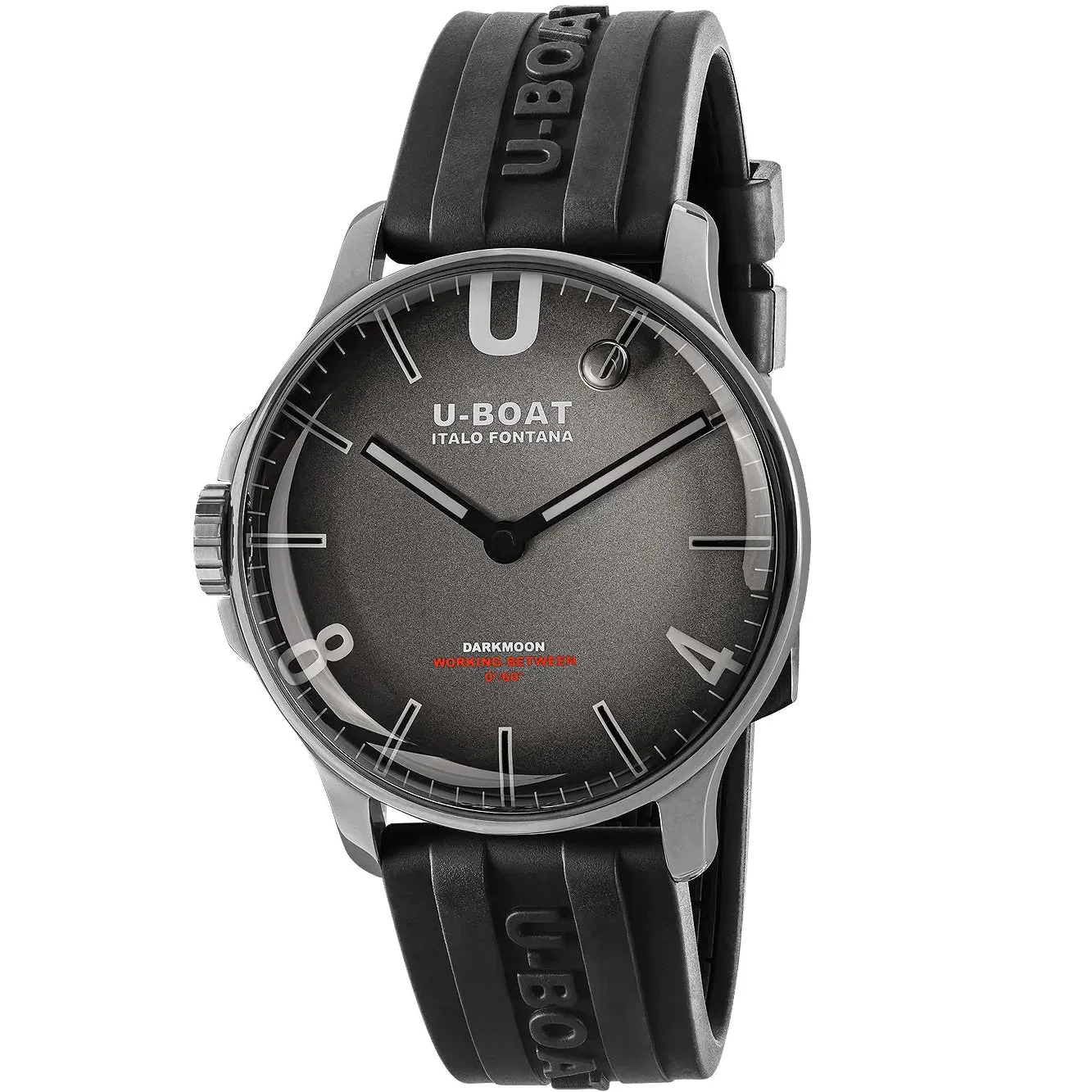 U-Boat Darkmoon 44MM Grey Soleil SS Men's Watch