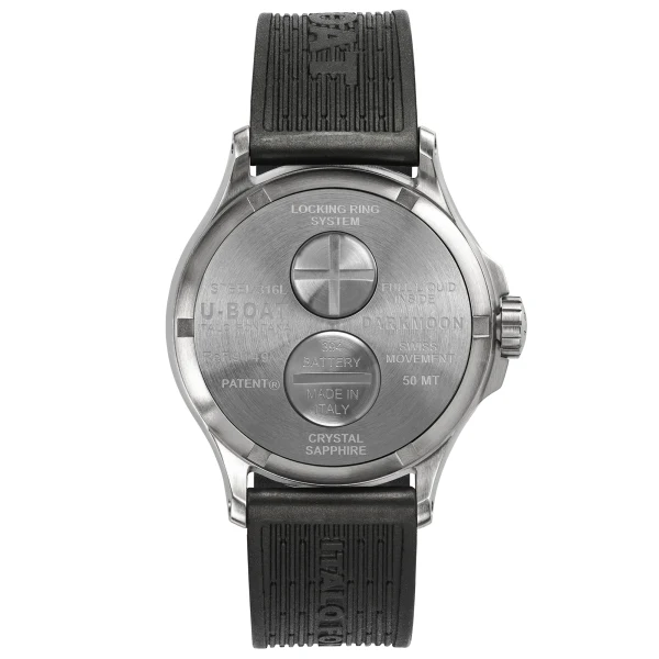 U-Boat Darkmoon 44MM Grey Soleil SS Men's Watch - Image 2