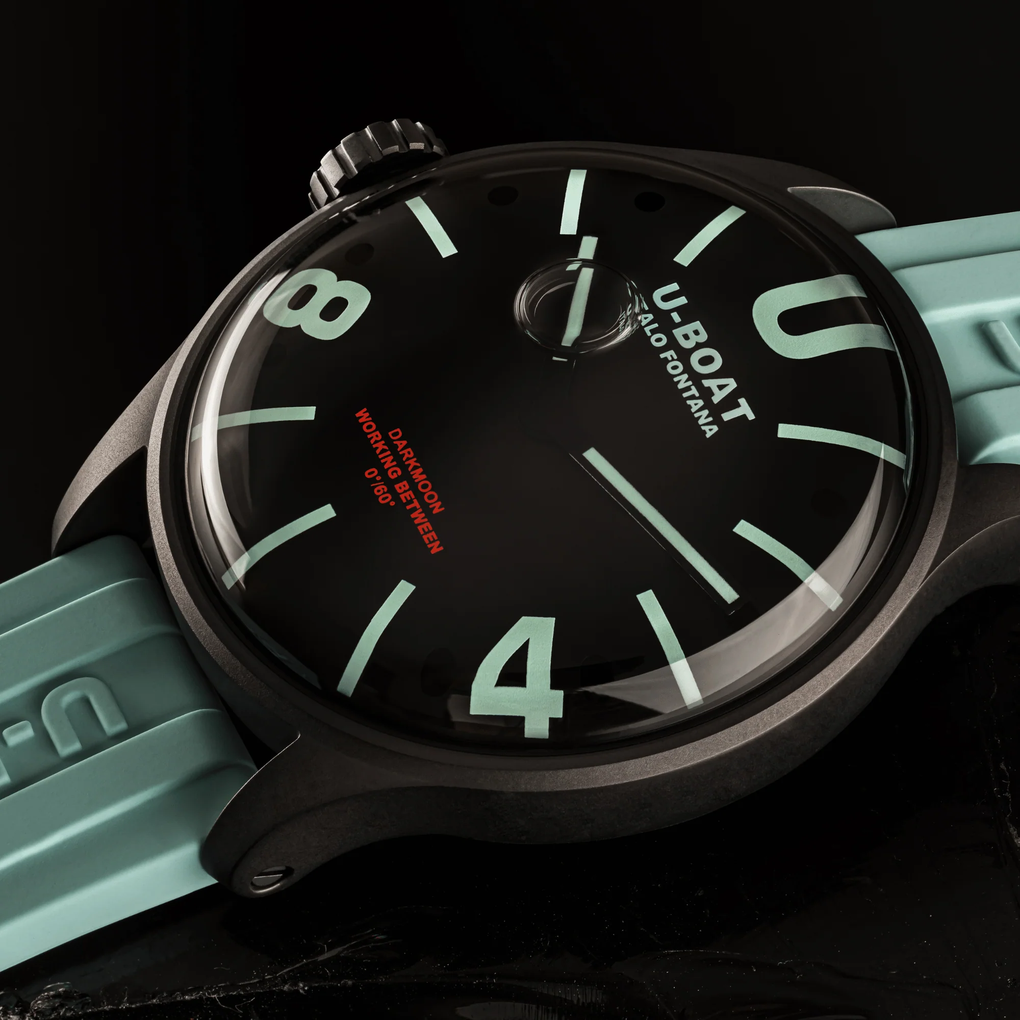U-Boat Capsoil Darkmoon Men's Aquamarine Watch - Image 3