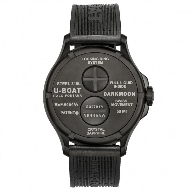 U-Boat Men's Black Darkmoon Watch - Image 3