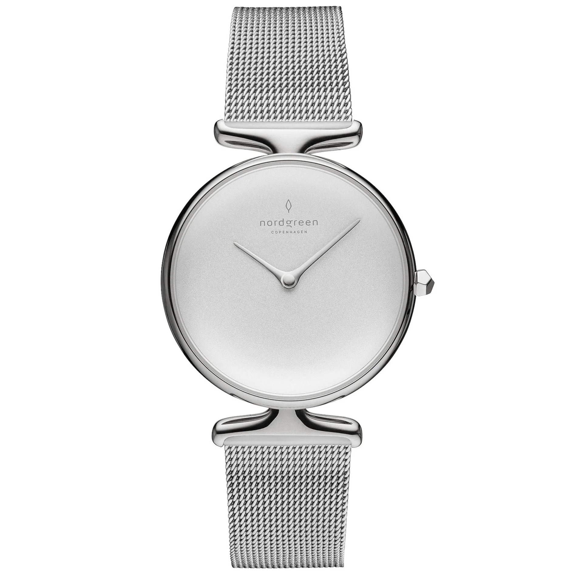 Nordgreen Unika Silver Mesh 28mm Silver Case Watch