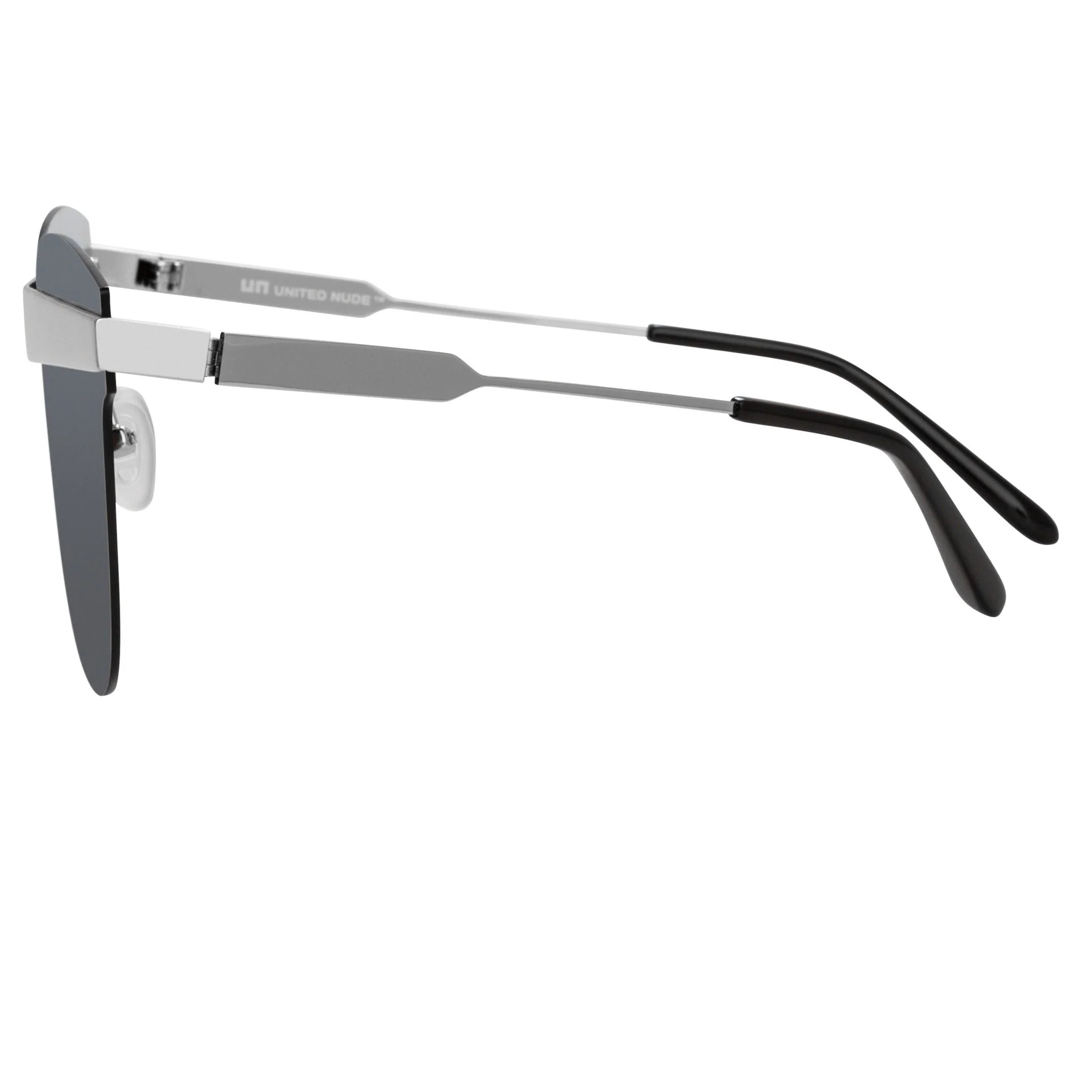 United Nude Sunglasses D-Frame Silver and Grey - Image 3
