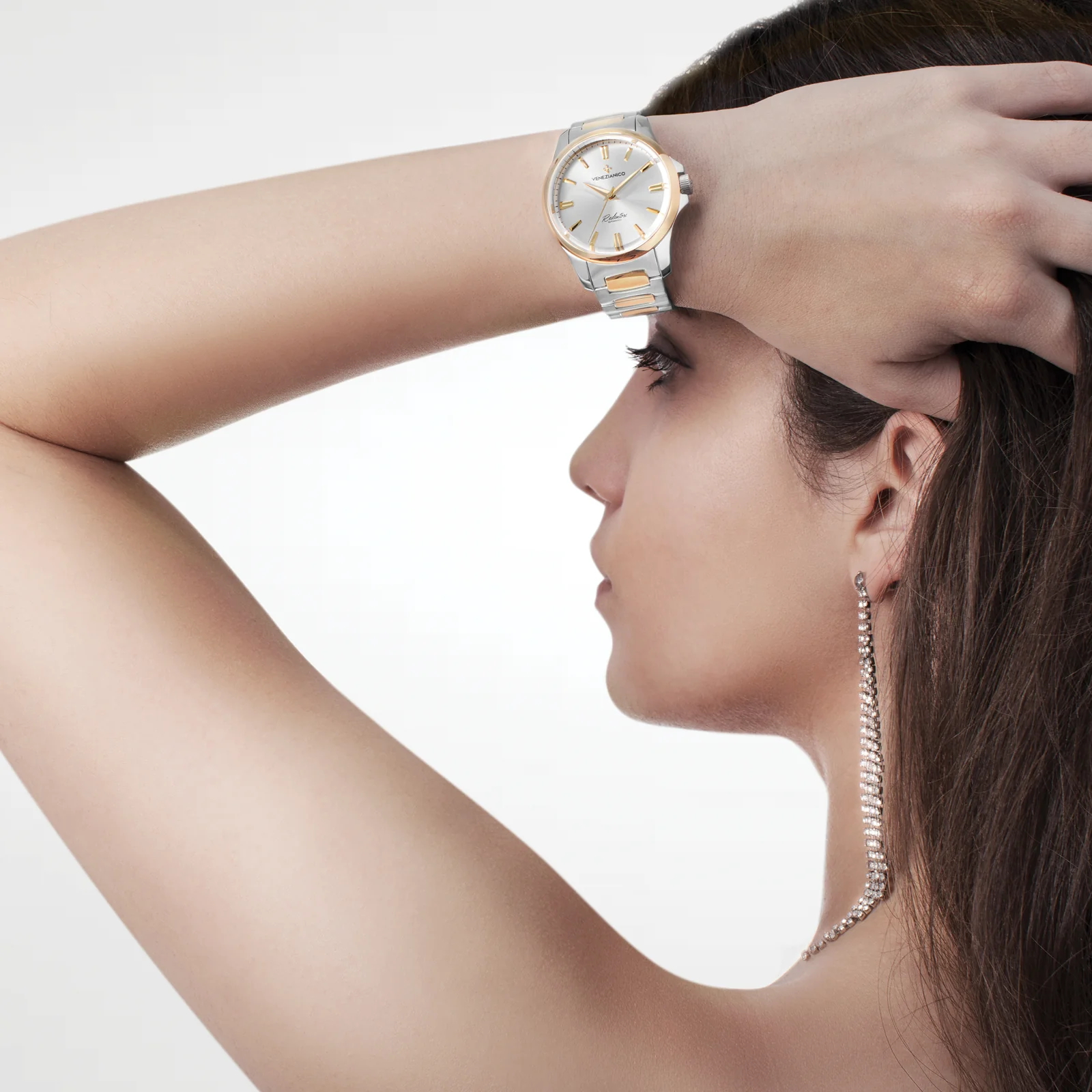 Venezianico Redentore 36 Ladies Silver Two-Tone Watch - Image 5