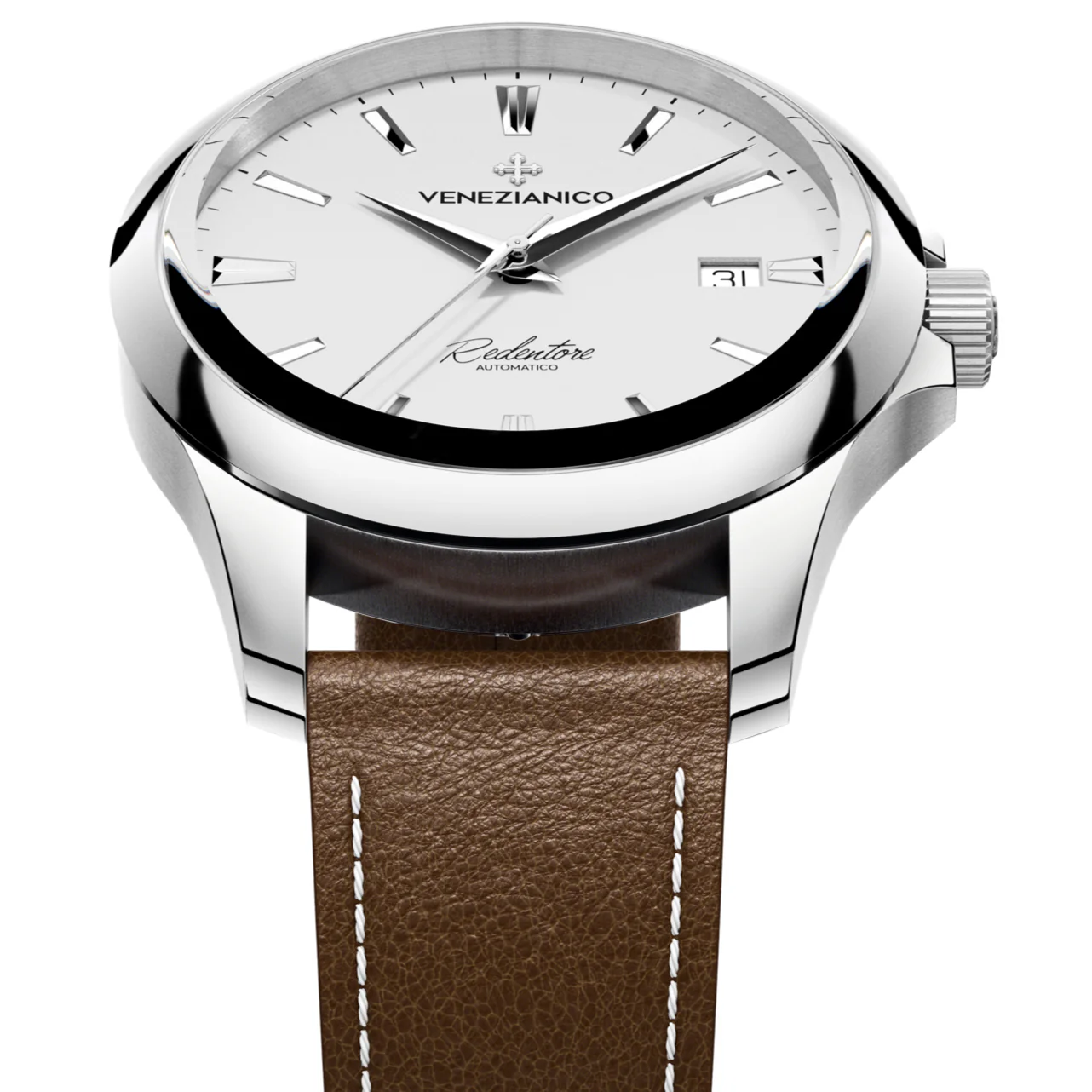 Venezianico Redentore 40 Men's White Watch - Image 3