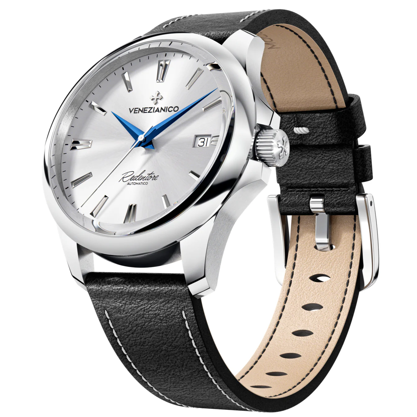 Venezianico Redentore 40 Men's Silver Watch - Image 2