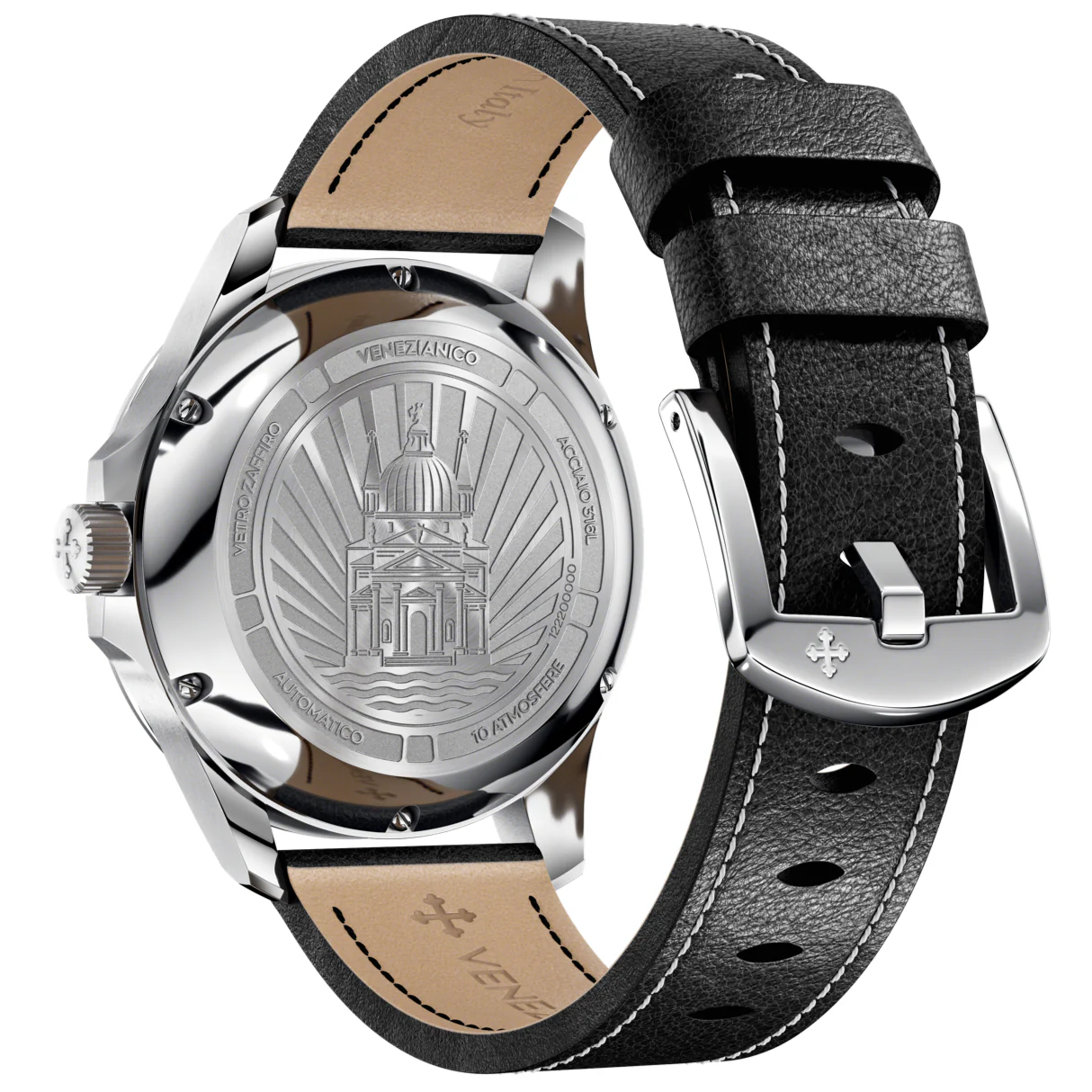 Venezianico Redentore 40 Men's Silver Watch - Image 4