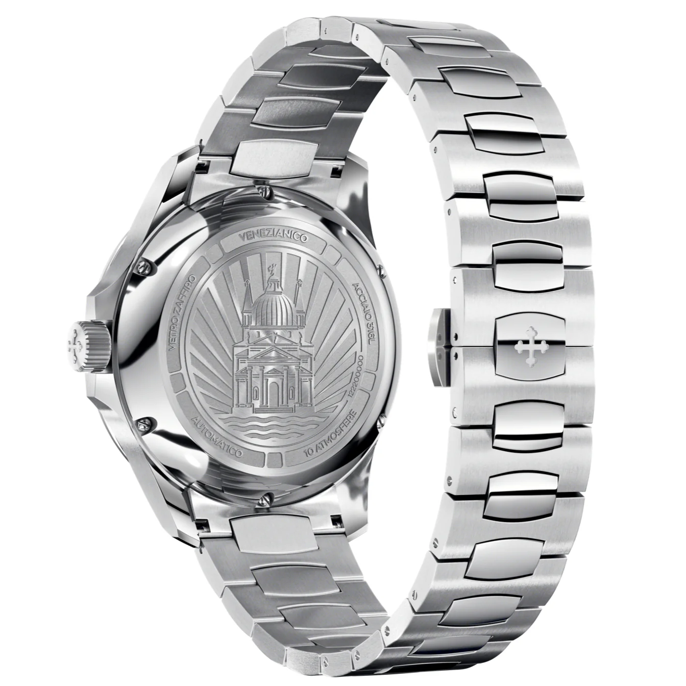 Venezianico Redentore 40 Men's Silver Watch - Image 3
