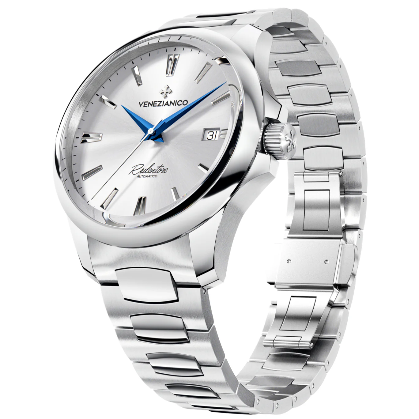 Venezianico Redentore 40 Men's Silver Watch - Image 4