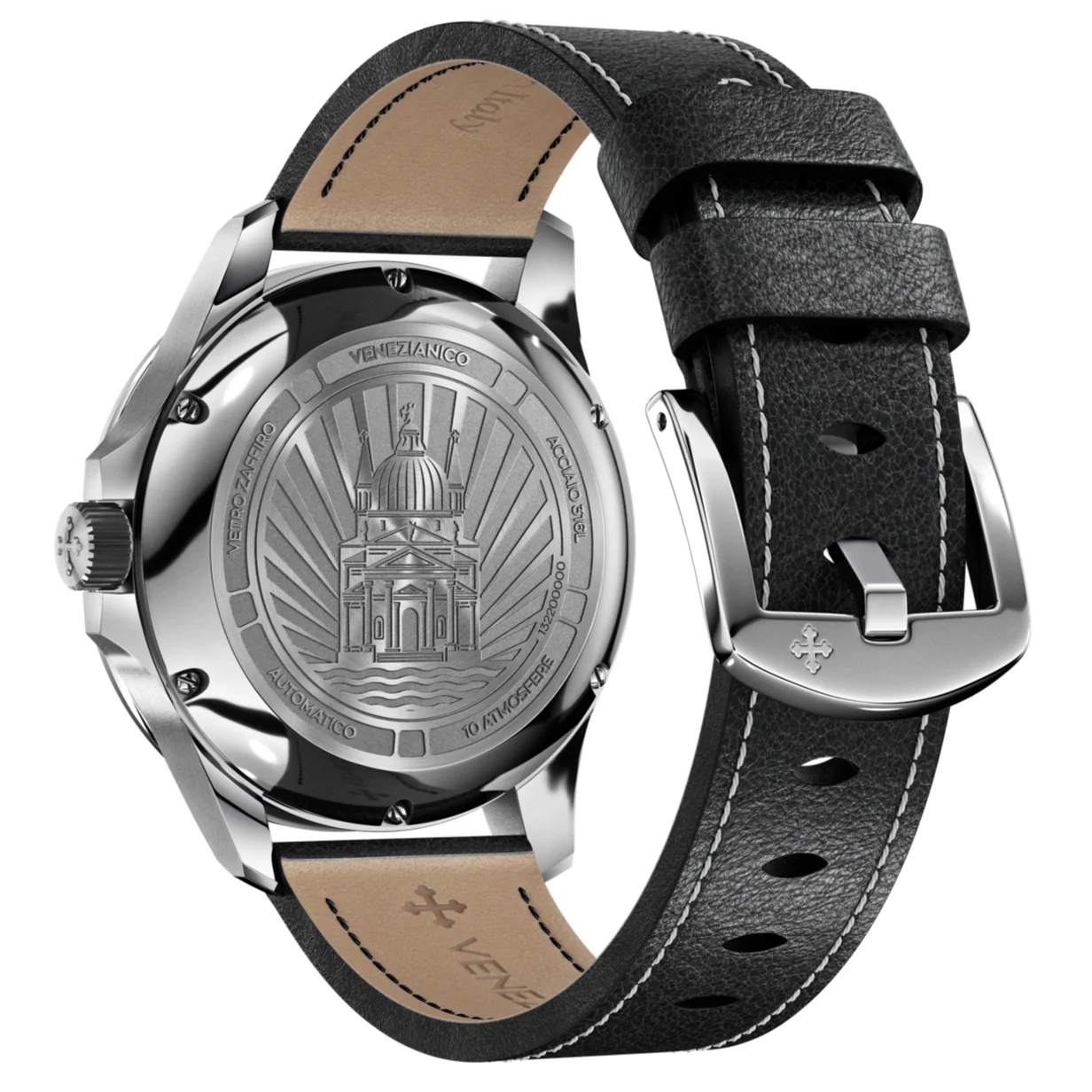 Venezianico Redentore Riserva di Carica Men's Black Watch - Image 3