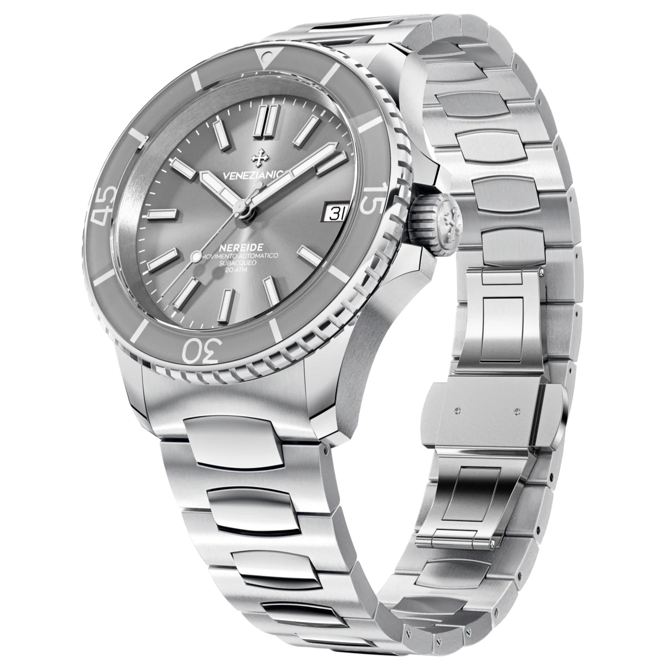 Venezianico Nereide 39 Men's Grey Watch - Image 5