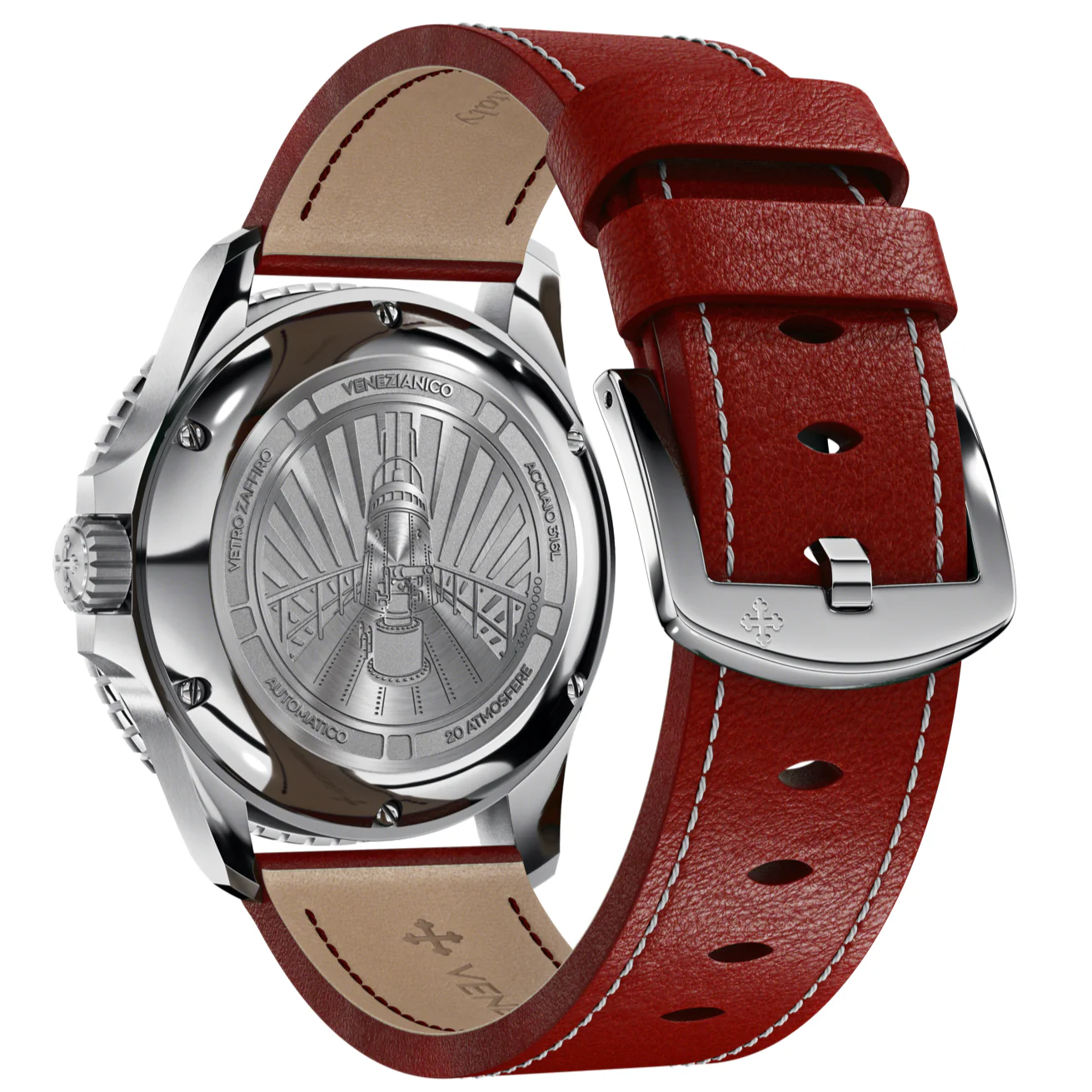 Venezianico Nereide 42 Men's Red Watch - Image 4