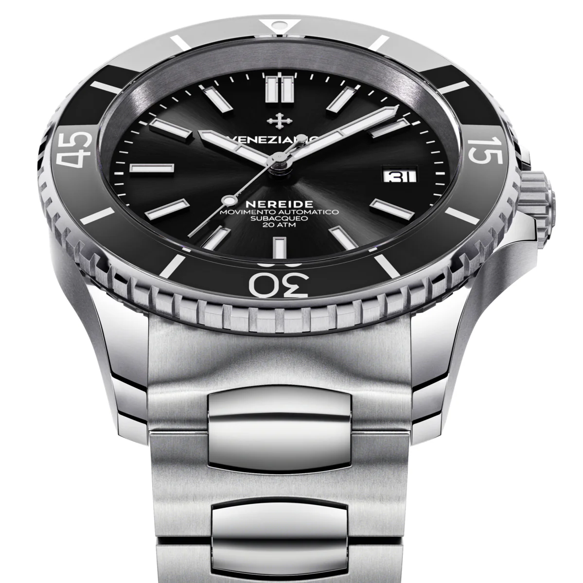 Venezianico Nereide 42 Men's Black Watch - Image 2