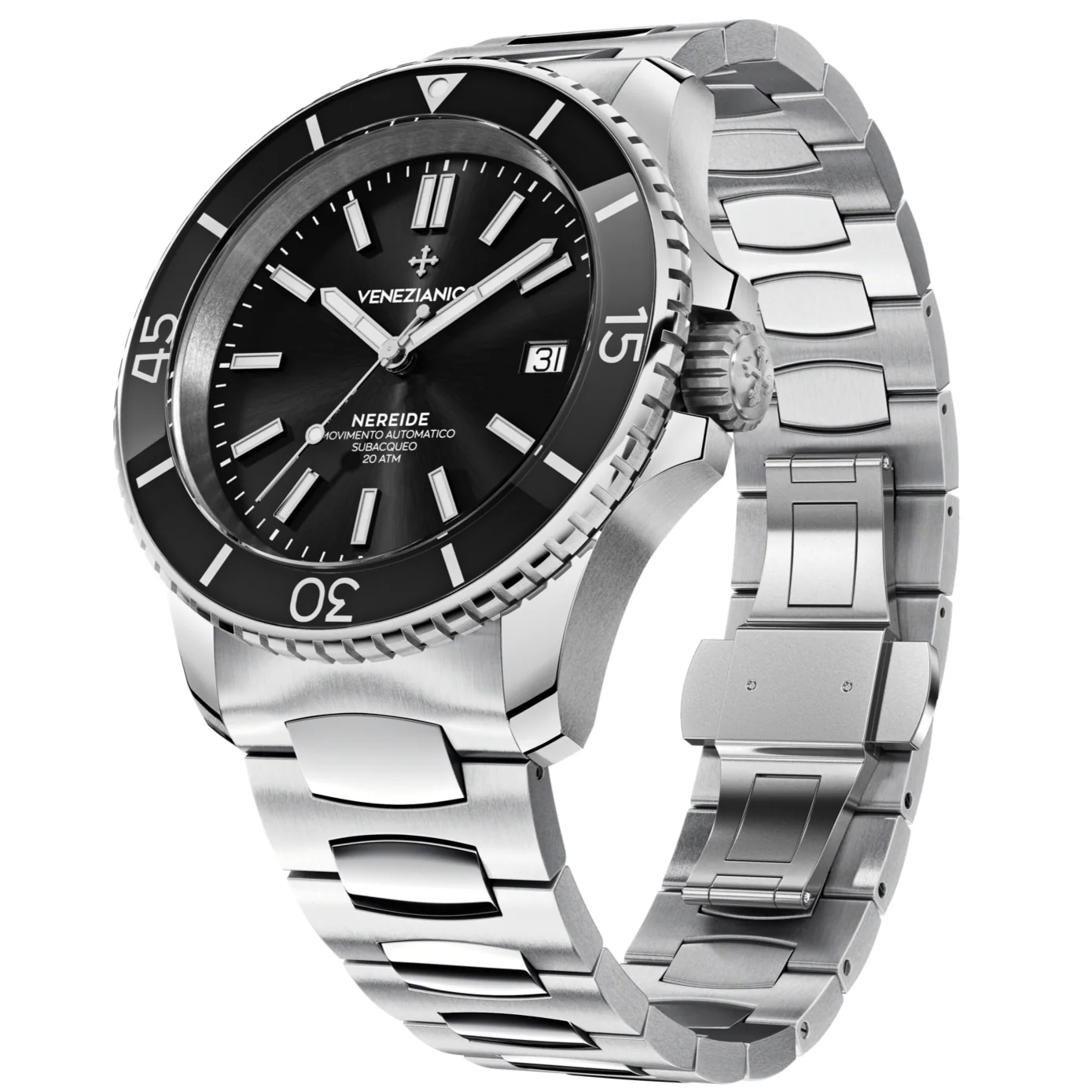Venezianico Nereide 42 Men's Black Watch - Image 5