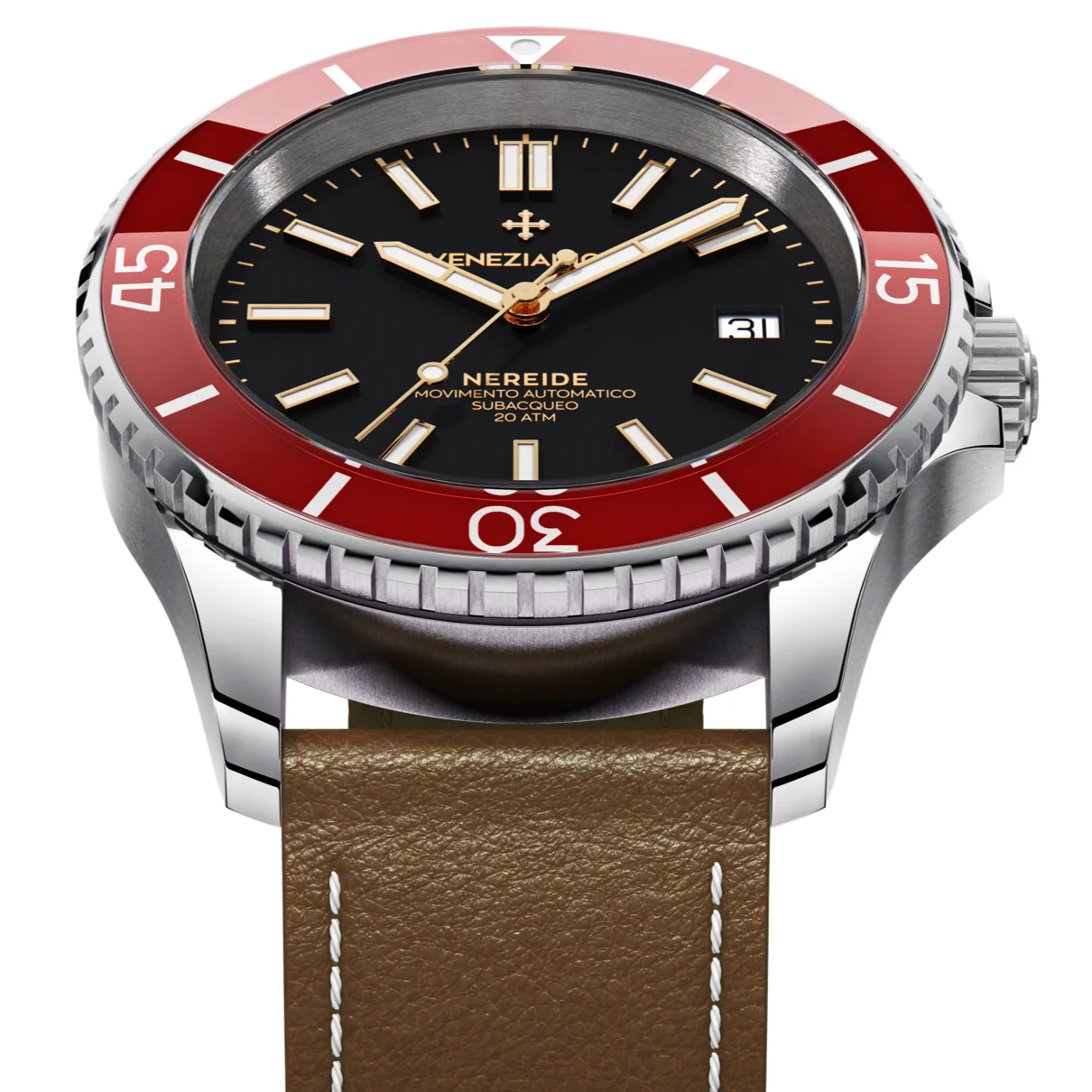 Venezianico Nereide 42 Men's Black Watch - Image 2