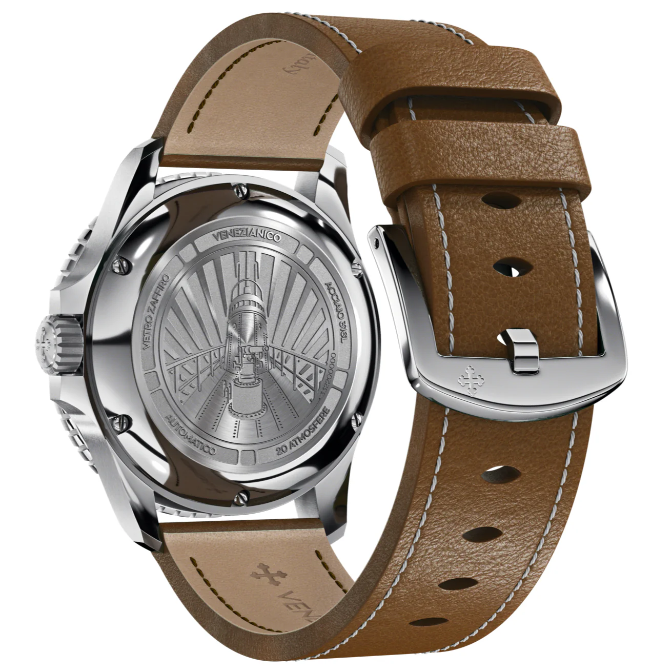 Venezianico Nereide 42 Men's Black Watch - Image 4