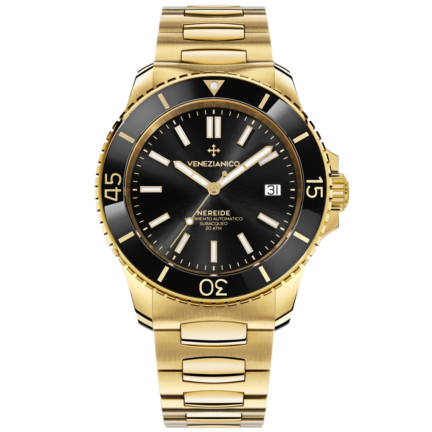 Venezianico Nereide 42 Men's Gold Watch