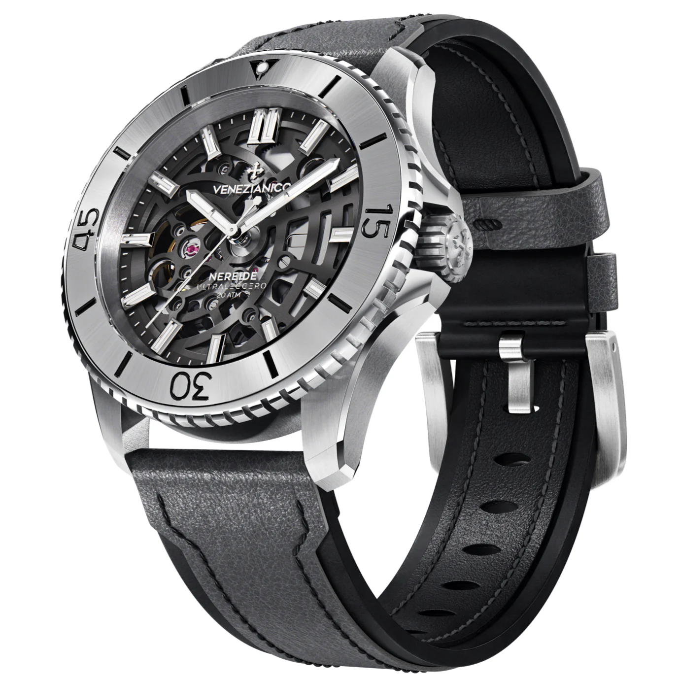 Venezianico Nereide Ultraleggero 42 Men's Black Watch - Image 5