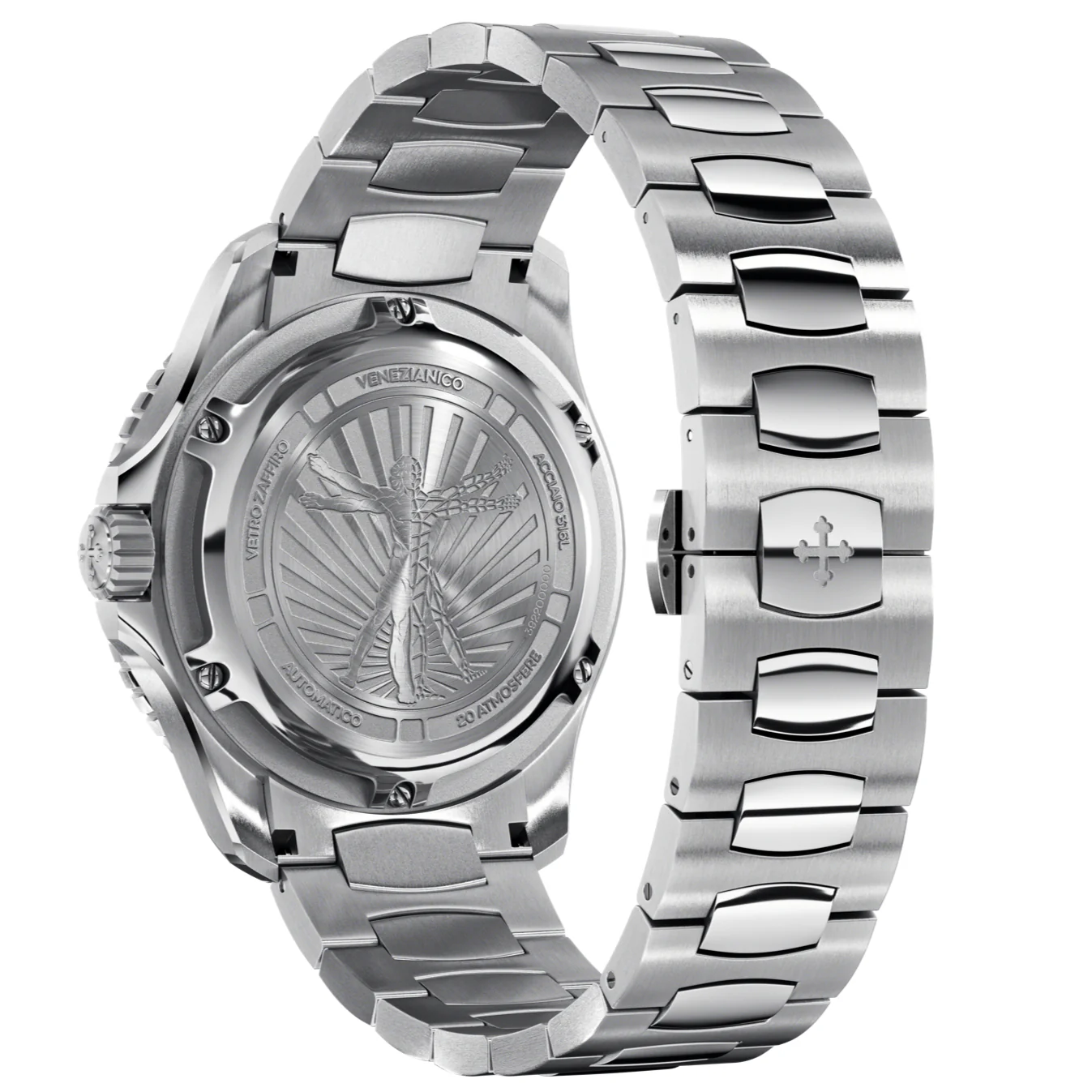 Venezianico Nereide Ultraleggero 42 Men's Silver Watch - Image 4