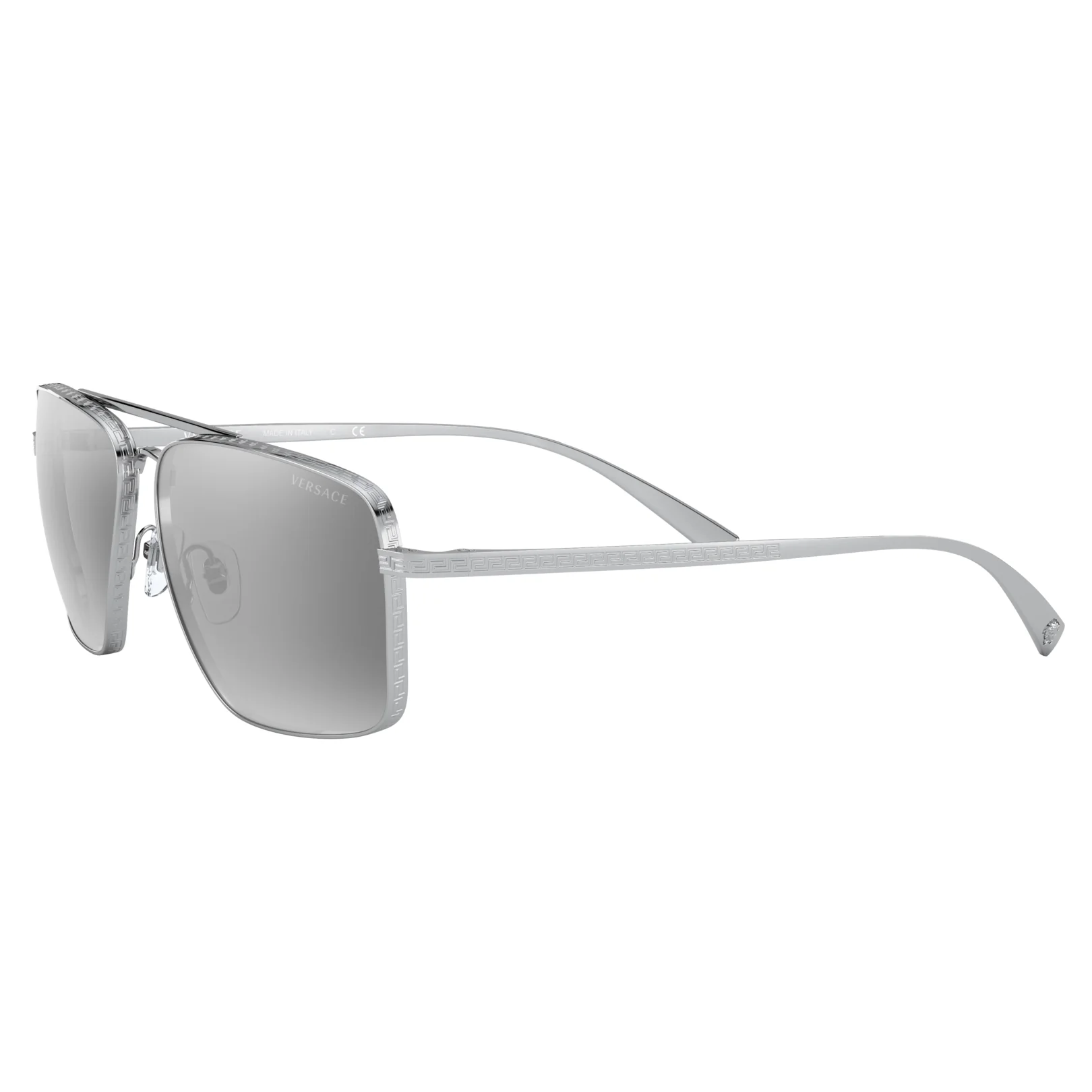 Versace (VER2) Men's Silver Sunglasses - Image 3