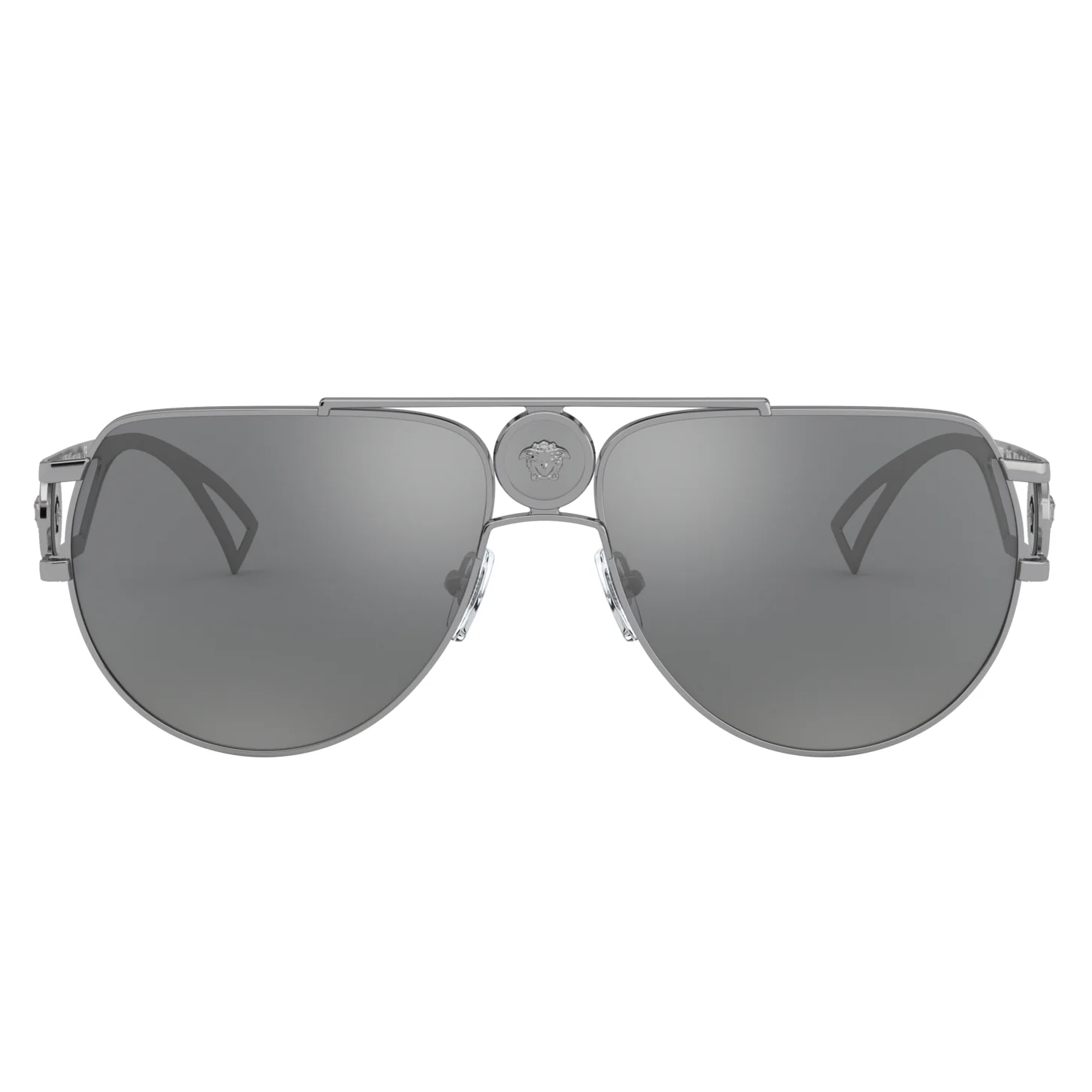 Versace (VER4) Men's Gunmetal Sunglasses - Image 2