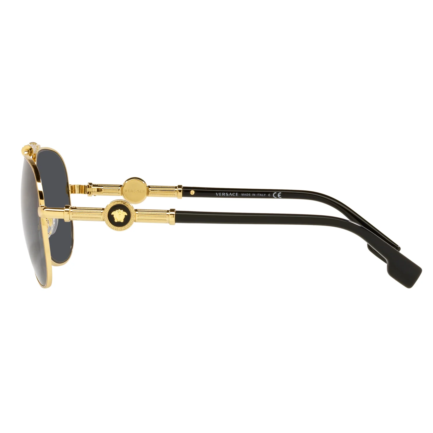 Versace (VER6) Unisex Gold Sunglasses - Image 4