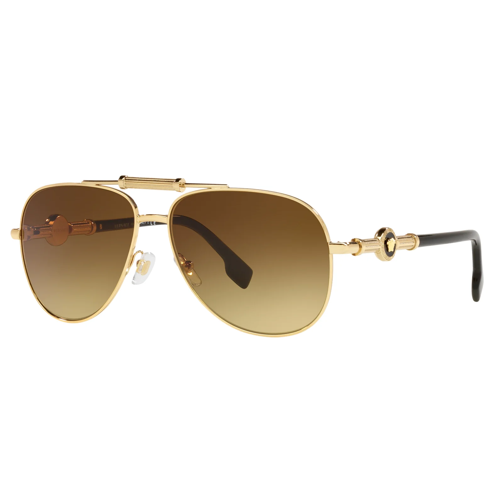 Versace (VER7) Unisex Gold Sunglasses