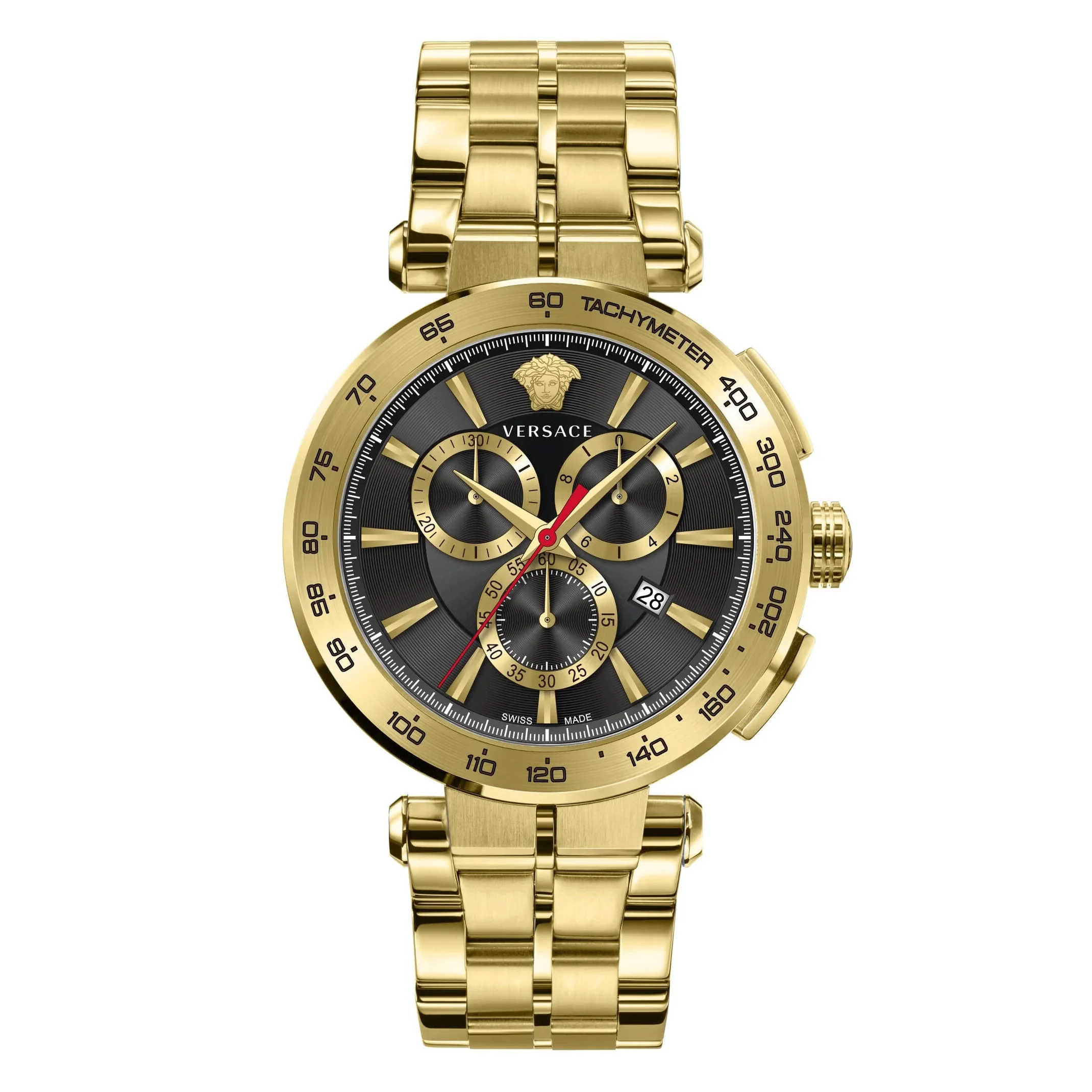 Versace Aion Chronograph Men's Black Gold Watch