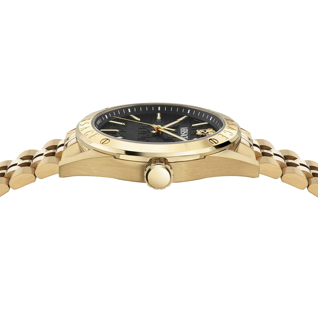 Versace Athletics 41mm Black Dial Gold Men's Watch - Image 2