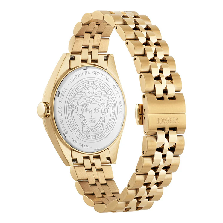 Versace Athletics 41mm Black Dial Gold Men's Watch - Image 3