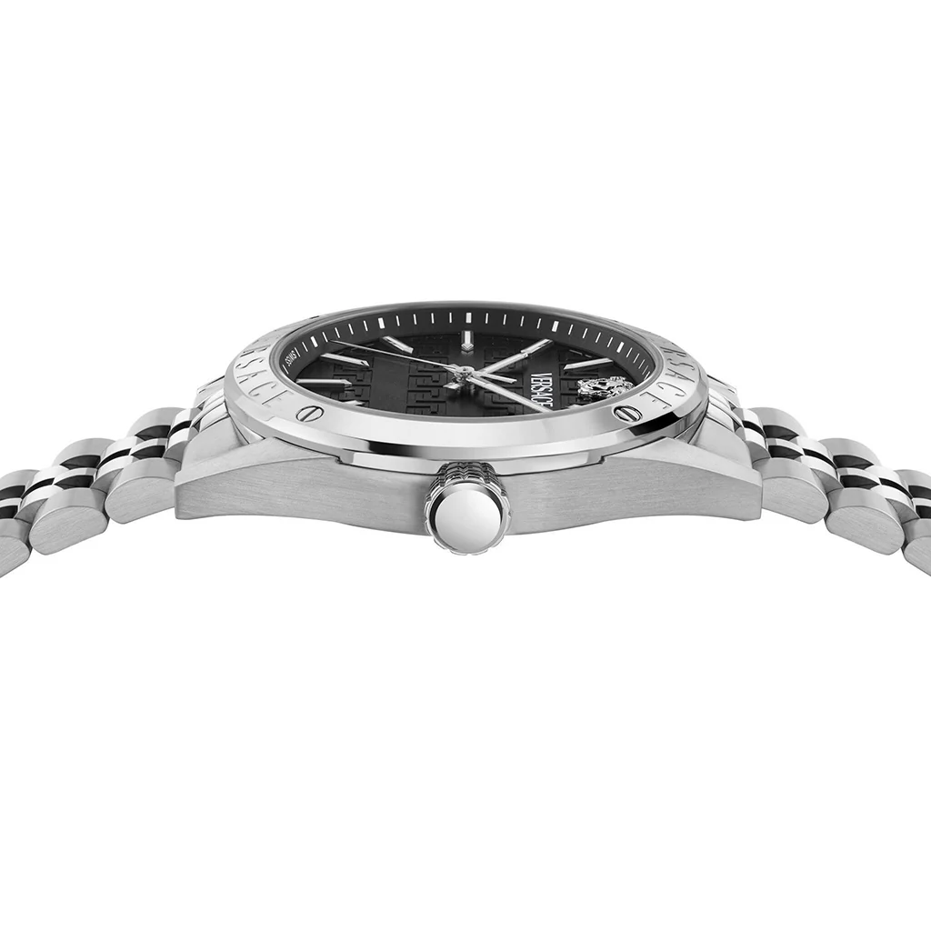 Versace Athletics 41mm Black Dial Stainless Steel Men's Watch - Image 3