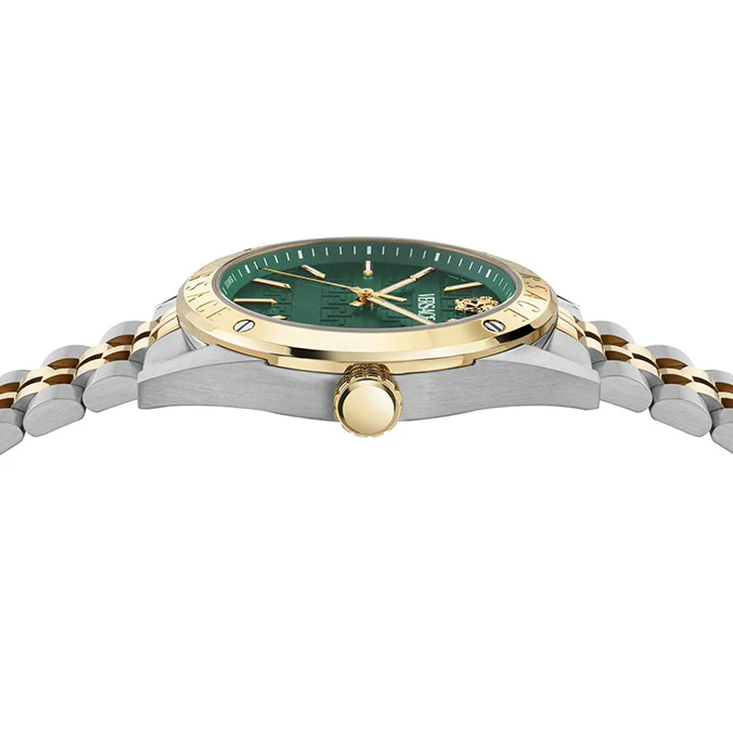Versace Athletics 41mm Green Dial Two-Tone Men's Watch - Image 2
