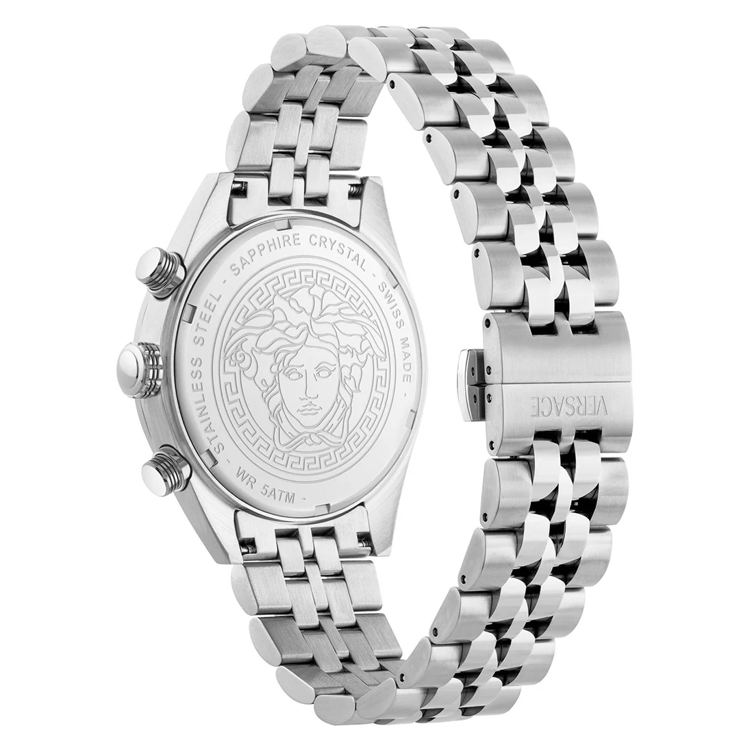 Versace Athletics Chronograph 44mm Men's Blue Bracelet Watch - Image 2