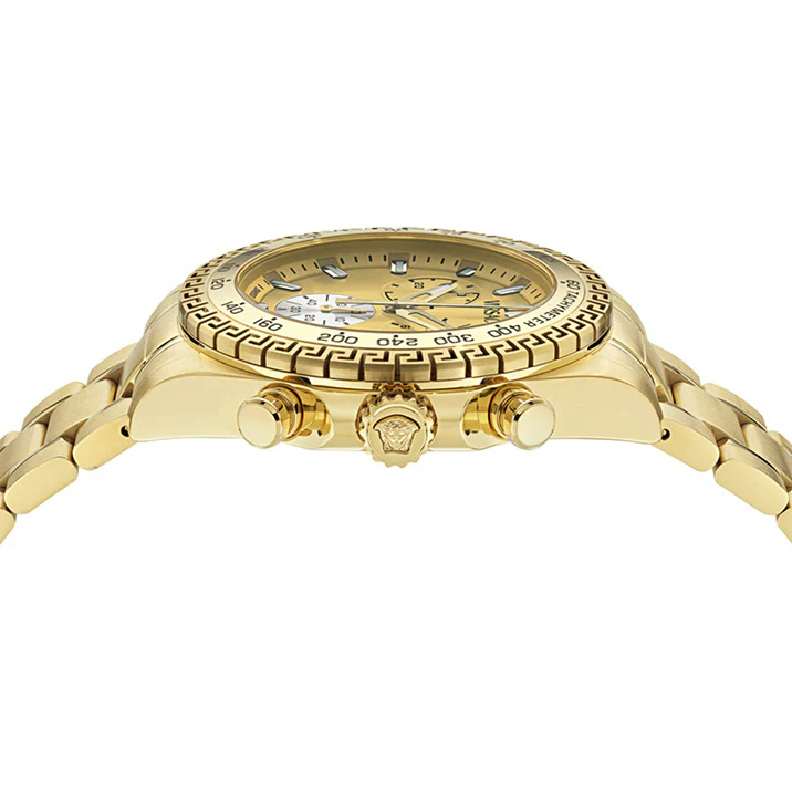 Versace Chrono X 44mm Gold Men’s Chronograph Watch - Image 3