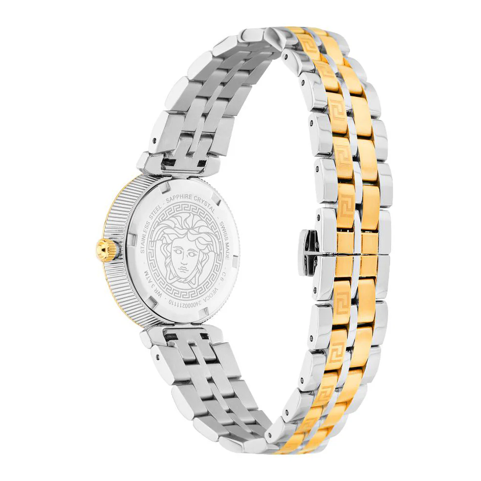 Versace Daphnis 32mm White Two-Tone Ladies’ Dress Watch - Image 4