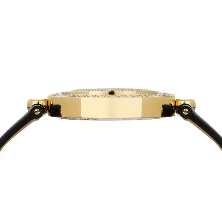 Versace Eon Restyling 33.5mm Ladies Black Leather Watch - Image 6