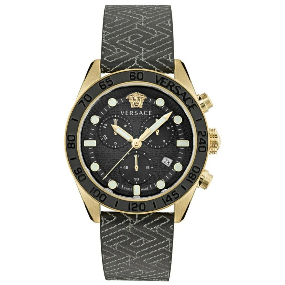 Versace Greca Dome Men's Grey Watch