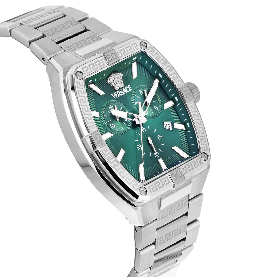 Versace Greca Sport 44mm Green Men’s Chronograph Watch - Image 2