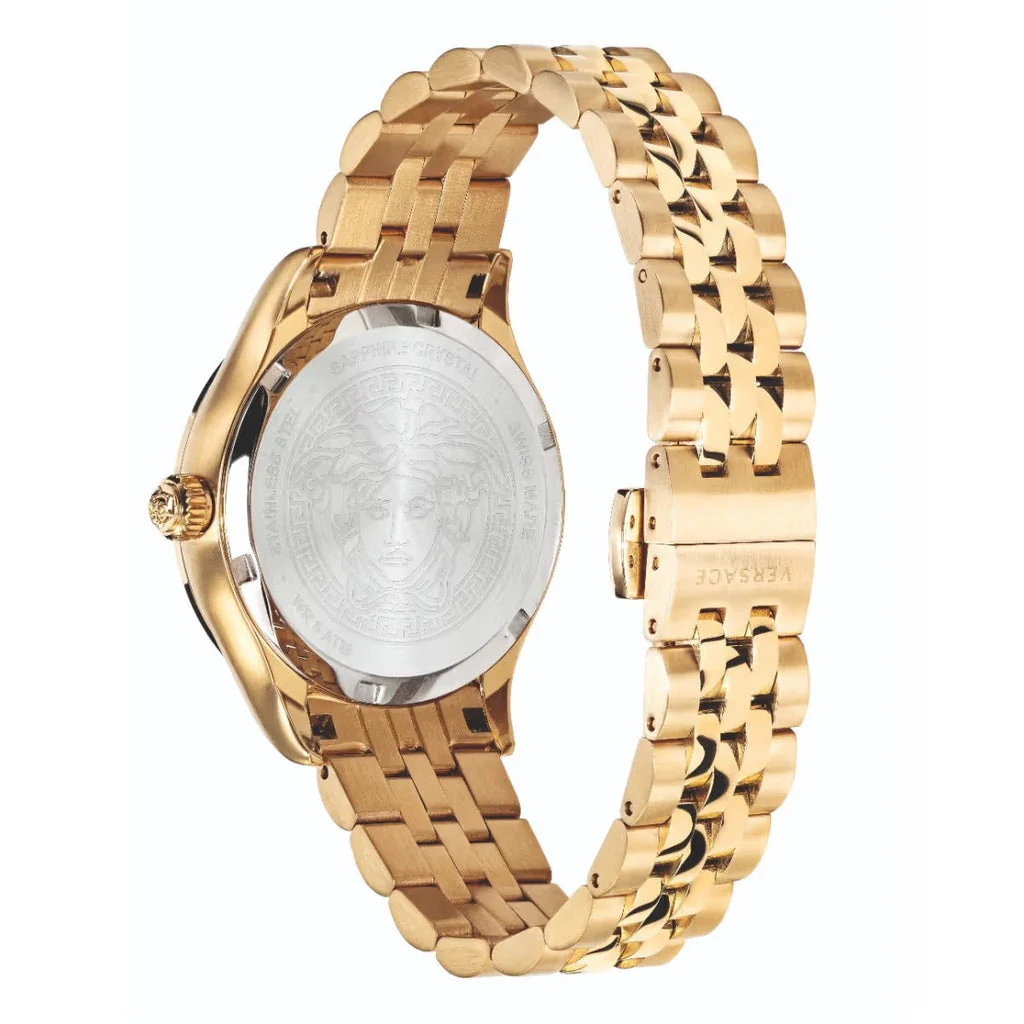 Versace Hellenyium 36mm Gold Bracelet Ladies Dress Watch - Image 4