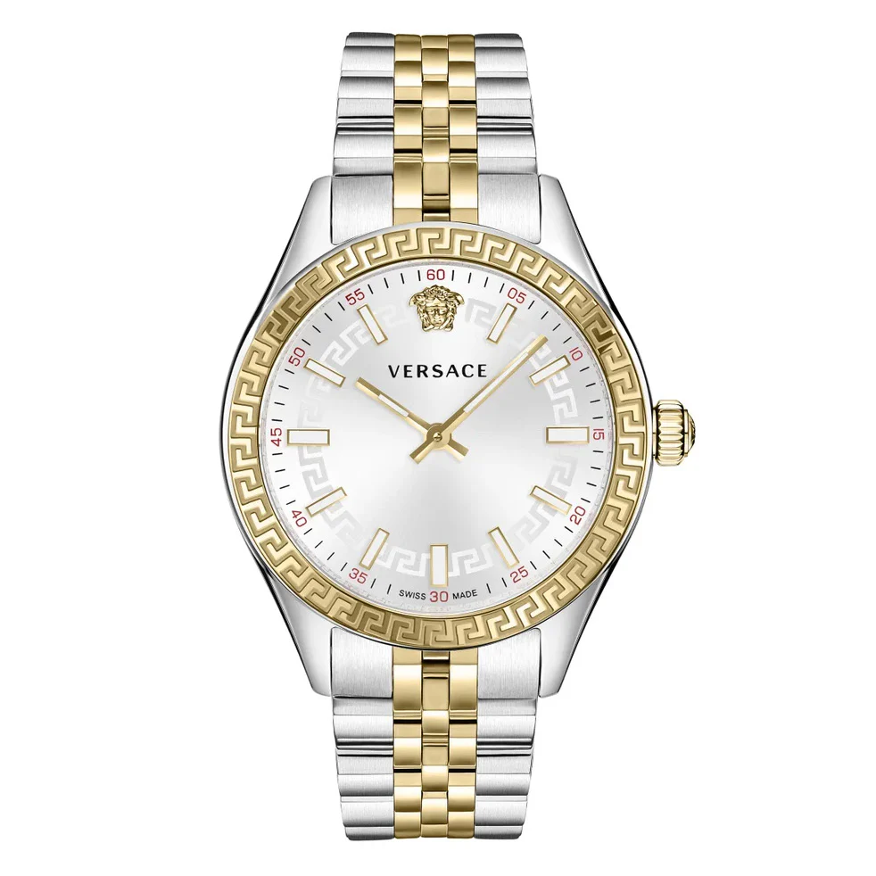 Versace Hellenyium 36mm Silver Two-Tone Ladies' Watch