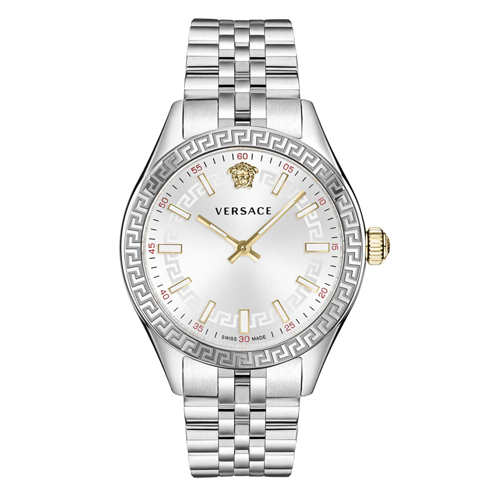 Versace Hellenyium 36mm White Dial Silver Ladies' Watch