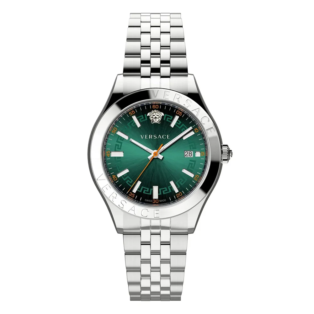 Versace Hellenyium 42mm Green Men's Dress Watch
