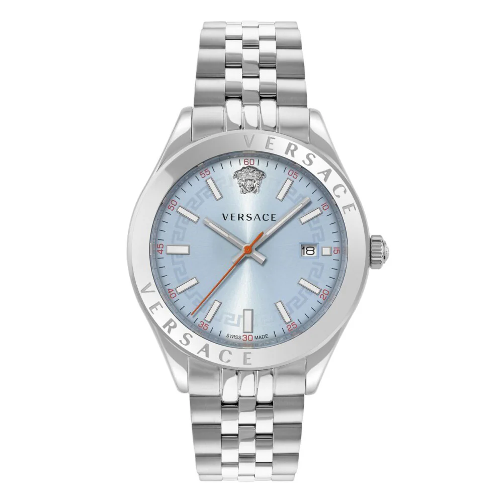 Versace Hellenyium 42mm Light Blue Men’s Classic Watch